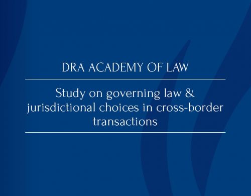 Study on Governing Law & Jurisdictional Choices in cross-border transactions 2016